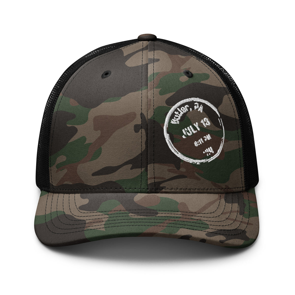 Camouflage trucker hat – Stand Proud America